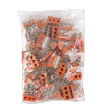 Клемма СМК 773-173 (с пастой), 3 отверстия, 2,5-6,0 мм2 (уп,50шт) PROxima EKF