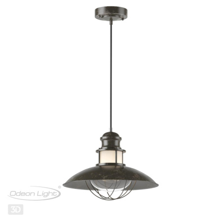Подвес IP23 E27 1*60W DANTE коричневый/прозрачный ODEON LIGHT