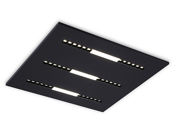 Светодиодная панель в стиле техно DPS1071 BK черный 48W 4000K 175-265V IP20 4080LM 595*595*14 Ambrella Light