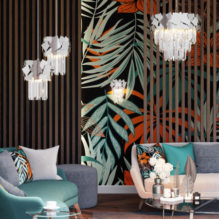 Подвес E14 1*40W STALA хром/хрусталь ODEON LIGHT