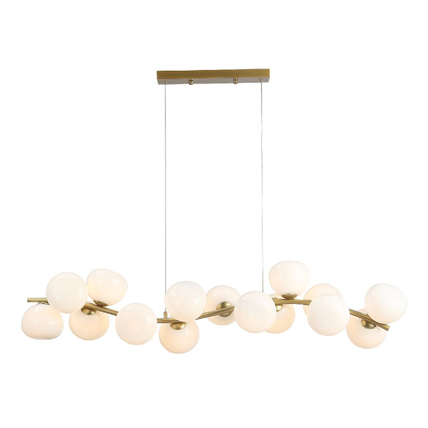 Светильник подвесной SWEVEN G9 16х5Вт 4000К латунь/белый ST LUCE