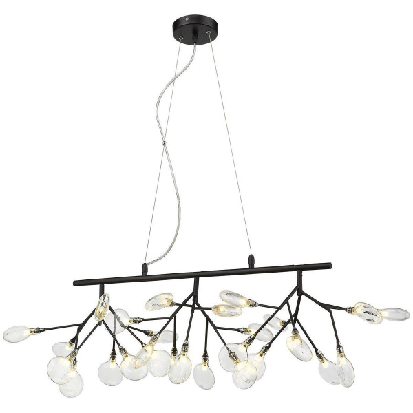 Люстра подвесная Черный/Прозрачный G4 27*1,5Вт WE241.27.023 WERTMARK