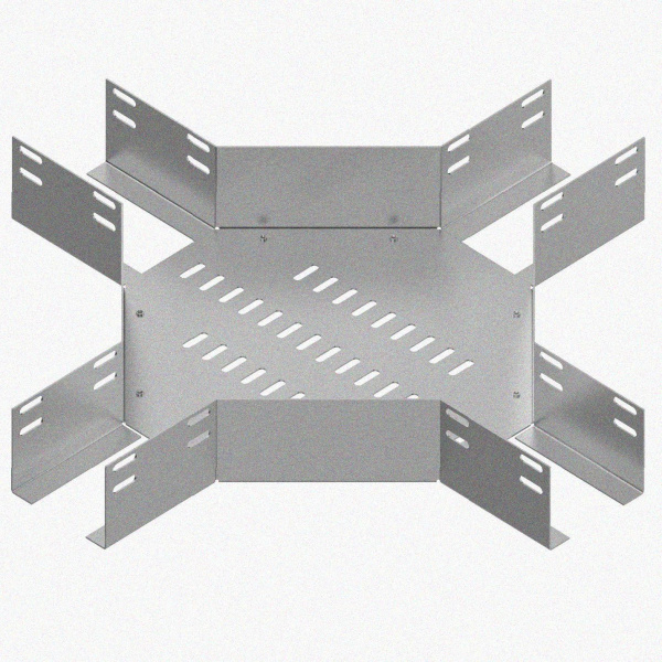 Лоток крестообразный перфорированный КМ 200х65 УТ1,5, оцинкованный лист S1,0