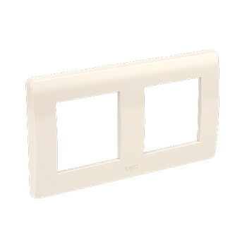 Рамка на 2+2 модуля (двухместная), слоновая кость, RAL9001 DKC