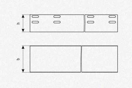 Лоток глухой ЛМГ 500х100х2000 УТ1,5, оцинкованный лист S1,0