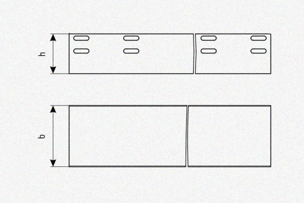 Лоток глухой ЛМГ 500х100х2000 УТ1,5, оцинкованный лист S1,0