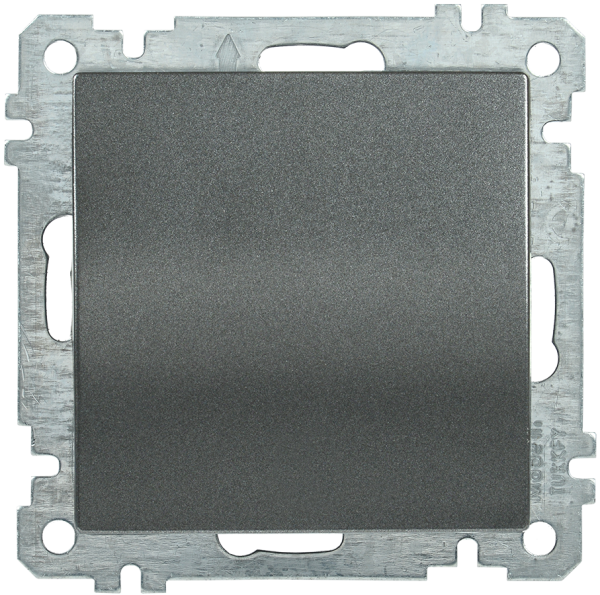 Выключатель 1-клавишный ВС10-1-0-Б 10А BOLERO антрацит IEK