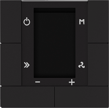 Donel Многофункциональный термостат KNX, 55 ммЖК-экран, встроенный датчик температуры, 2 интерфейса PT 1000