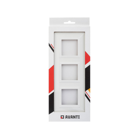 Рамка из металла, "Avanti", белая, 3 поста (6 мод.) DKC