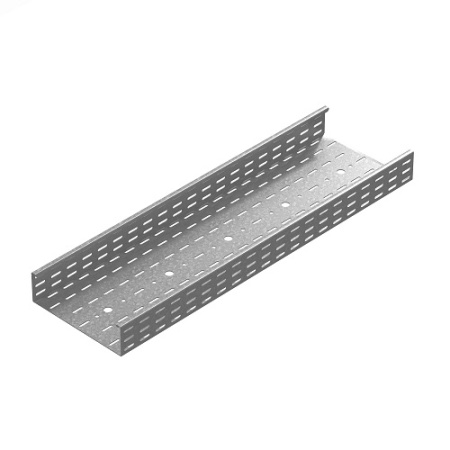 Промышленный лоток кабельный перфорированный 150х85х3000, толщ. 2,0 мм, Сендзимир цинк Ostec