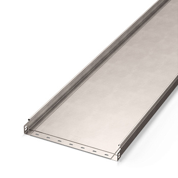 Лоток неперфорированный Стандарт INOX (AISI 409) 400х50х3000 (1,0 мм) (6 м/уп) Промрукав