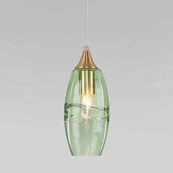 Подвесной светильник 1*E27 40Вт бронзовый IP20 (50222/1 зеленый) Eurosvet
