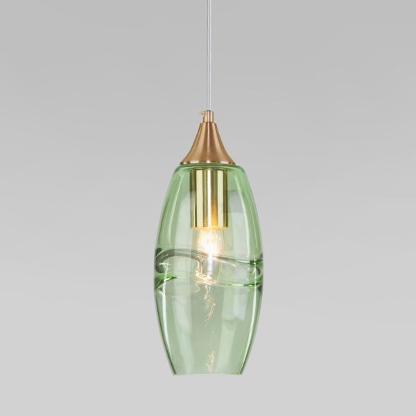 Подвесной светильник 1*E27 40Вт бронзовый IP20 (50222/1 зеленый) Eurosvet
