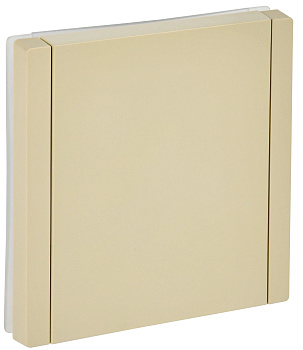 FORTE&PIANO Розетка 1-местная с заземлением с защитными шторками и крышкой безвинтовое крепление 16А IP44 FP419 ваниль IEK