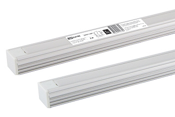 Алюминиевый профиль накладной 1612 (2 м), матовый рассеиватель, 2 заглушки, 4 крепежа TDM Алюминиевый профиль накладной 1612 (2 м), матовый рассеиватель, 2 заглушки, 4 крепежа TDM