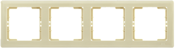 Рамка 4-местная горизонтальная РГ-4-БК BOLERO кремовый IEK