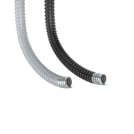 Металлорукав DN 20мм в герметичной ПВХ изоляции, Dвн 20,5 мм, Dнар 25,5, 50 м, цвет серый DKC