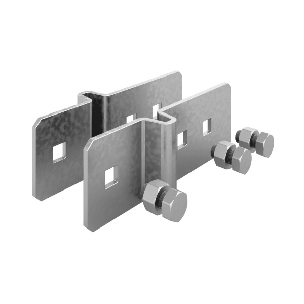 Угловой соединитель стойки для высоких нагрузок, толщ. 4,0 мм, гор. цинк Ostec