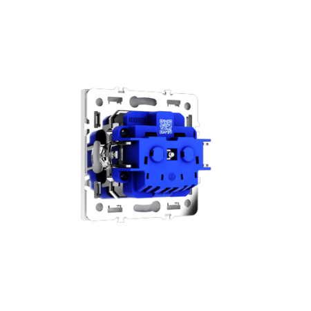 Розетка встраиваемая Voltum S70 с заземлением 16А, (белый глянцевый)