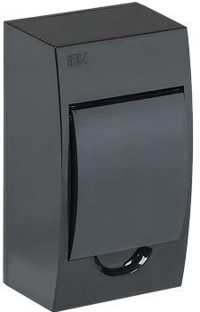 Корпус пластиковый ЩРН-П-4 IP41 черный KREPTA 3 IEK