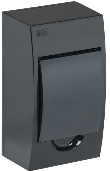 Корпус пластиковый ЩРН-П-4 IP41 черный KREPTA 3 IEK