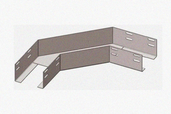 Лоток угловой перфорированный КГ 100х25-135 УХЛ1 поворот на 135, горячее цинкование, S1,5