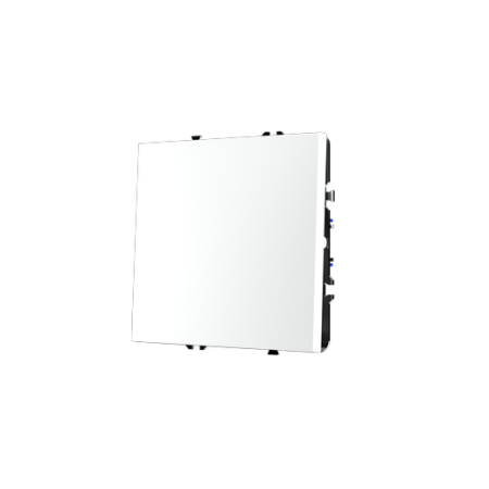 Выключатель с самовозвратом встраиваемый Voltum S70 одноклавишный 10А, (белый матовый)