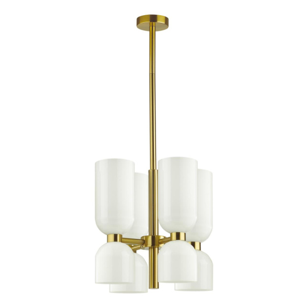 Люстра E14 8*60W ORINOCO бронзовый/белый ODEON LIGHT