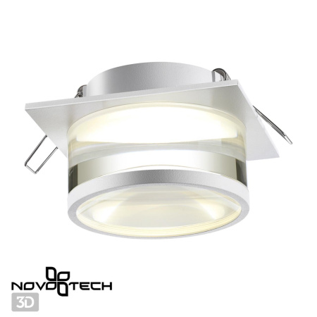 Св-к встр.IP20 GU10 9W 220V GEM белый B NOVOTECH