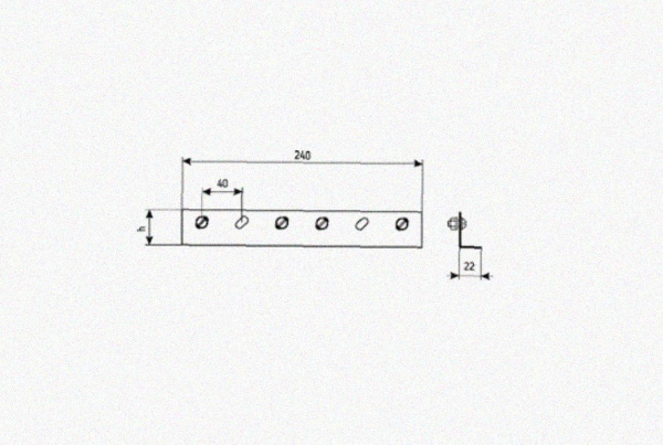 Соединитель лотковый замковый СЛЗх100х1,0 УХЛ1, горячее цинкование, S1,0