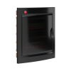 ЩРв-П-24, IP41, черный, с клеммным блоком 63А и замком DKC