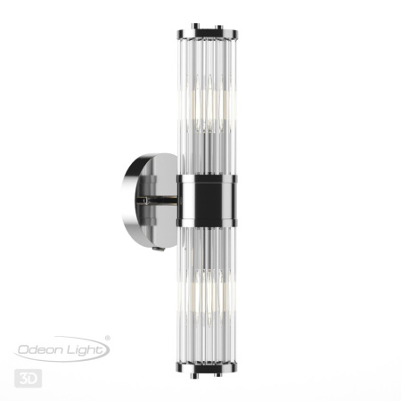 Настенный св-к E14 1*40W IP44 KEPA хром/прозрачный/стекло ODEON LIGHT