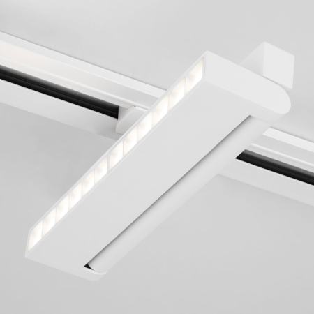 Трековый светильник для однофазного шинопровода белый Garda (85018/01) Elektrostandard