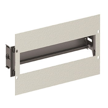 Панель 3U для установки 24 DIN-модулей на поворотную раму CQE, RAL7035 DKC