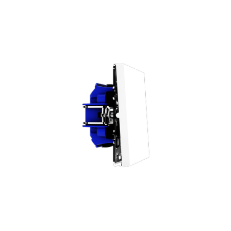 Выключатель встраиваемый Voltum S70 трехклавишный 10А, (белый глянцевый)