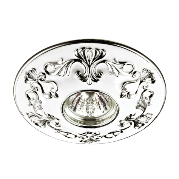 Встр.декор.св-к IP20 GX5.3 50W 12V PATTERN белый/хром NOVOTECH