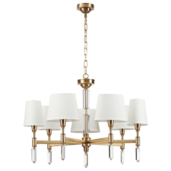 Люстра E14 7*40W LONDON бронзовый/белый/ткань ODEON LIGHT