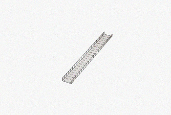Лоток замковый перфорированный ЛМЗ 600х50х3000 УХЛ1, оцинкованный лист, S1,5