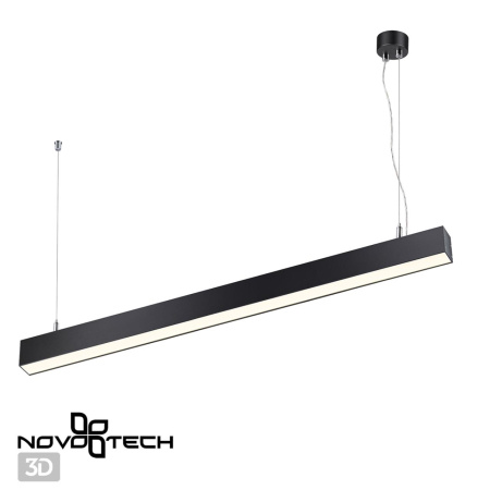 Св-к накл./подвесной св/д IP20 LED 4000K 30W 220V ITER черный NOVOTECH