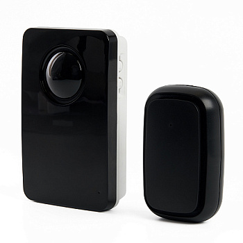 Звонок электрический дверной, (38 мелодий), черный, E-381 Feron