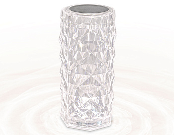 Настольная светодиодная лампа с сенсорным выключателем DE8018 CL прозрачный LED 3000K/4200K/6400K 3W Ambrella Light