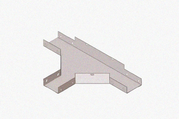 Лоток тройниковый глухой ОТГ 100х65 У3, окрашенный, S1,5