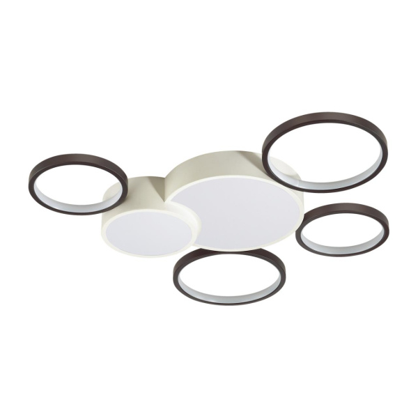 Люстра потолочная димм.с ДУ LED 100W 6600Лм 220V NORBERT белый,черный LUMION