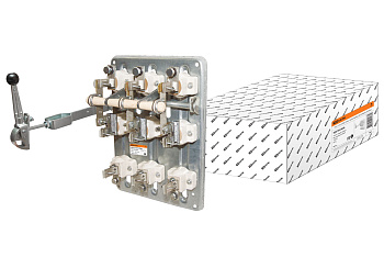 Рубильник РПС-1/1Л У3 TDM (100А, левый привод, без плавких вставок)