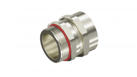 Взрывозащищенный кабельный ввод ANS под небронированный кабель M20х1,5 D5,5-13мм. Никелированная латунь. IP66/68 DKC