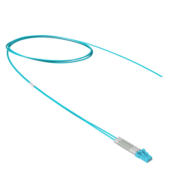 Пигтейл оптический Duplex flexible boot LC/UPC - 50/125 (OM3),1,5 м DKC