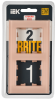 BRITE Рамка 2-мест. РУ-2-2-БрП стекло персиковый матовый IEK