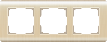 Stream Рамка горизонт/вертик 3 пост . шампань IP20 Werkel