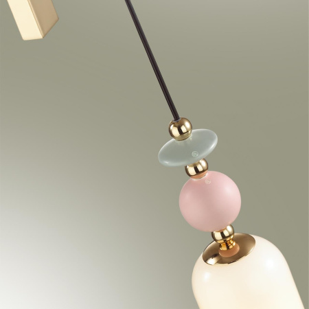 Бра E14 1*40W CANDY золото/разноцветн./керамика/стекло B ODEON LIGHT