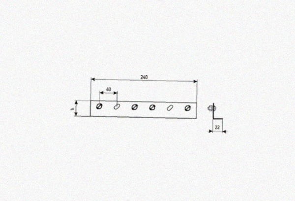 Соединитель лотковый замковый СЛЗх60х1,0 УХЛ1, горячее цинкование, S1,0
